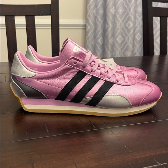 Adidas Country OG Shoes Sneakers JQ0566 new Lilac Silver Metallic Women’s Sizes - Picture 3 of 13